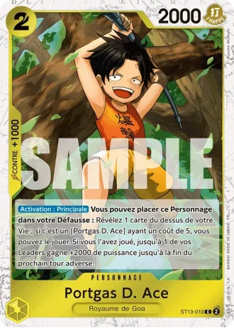 Portgas D. Ace (ST13-010) (Reprint) — ONE PIECE CARD THE BEST vol.2 (PRB02)