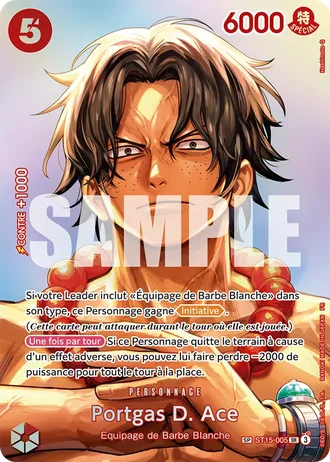 Portgas D. Ace (ST15-005) (Alternative Art 3) — L'Heure de la Bataille Décisive (OP16)
