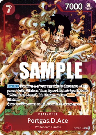 Portgas.D.Ace (OP02-013) (Alternative Art) — Paramount War (OP02)