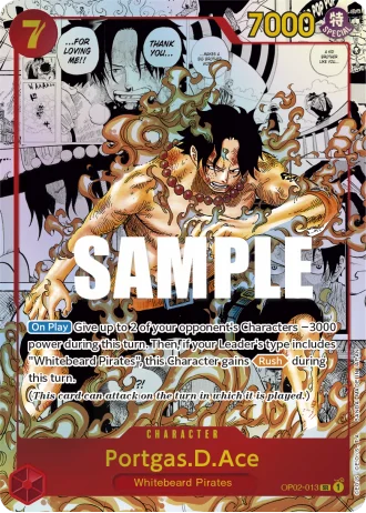 Portgas.D.Ace (OP02-013) (Manga Rare) — Paramount War (OP02)