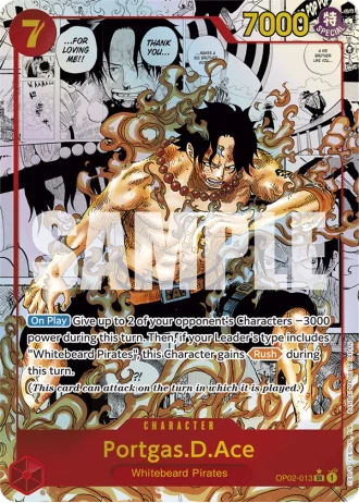 Portgas.D.Ace (OP02-013) (Manga Rare) (Reprint) — One Piece The Best (PRB01)