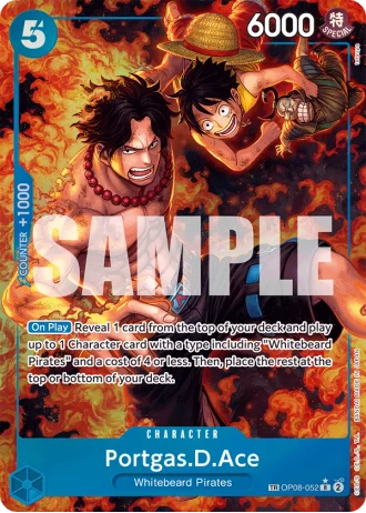 Portgas.D.Ace (OP08-052) (Treasure Rare) — Royal Blood (OP10)