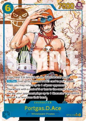 Portgas.D.Ace (OP13-119) (Alternative Art) — Carrying on His Will (OP13)