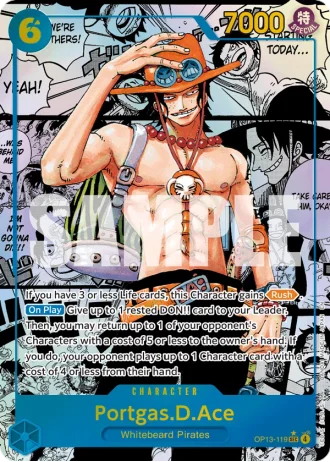 Portgas.D.Ace (OP13-119) (Manga Rare) — Carrying on His Will (OP13)