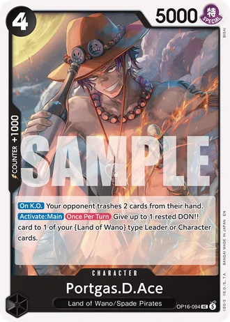 Portgas.D.Ace (OP16-094) — The Time of Battle (OP16)