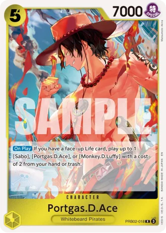 Portgas.D.Ace (RB02-018) (Pirate Foil) — One Piece Card The Best Vol.2(PRB02)