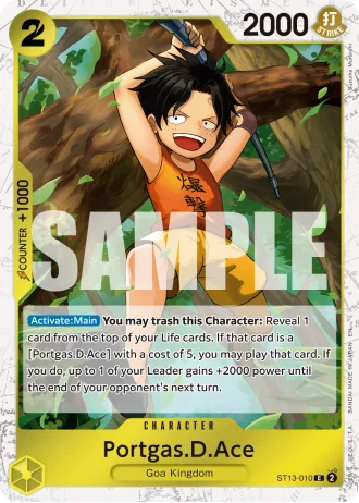 Portgas.D.Ace (ST13-010) (Pirate Foil) — One Piece Card The Best Vol.2(PRB02)