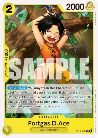 Portgas.D.Ace (ST13-010) (Reprint) — One Piece Card The Best Vol.2(PRB02)