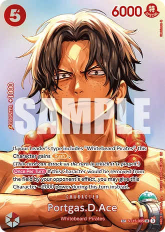 Portgas.D.Ace (ST15-005) (Alternative Art 5) — The Time of Battle (OP16)