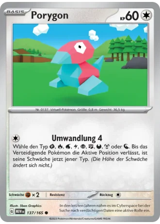 Porygon #137/165 — 151