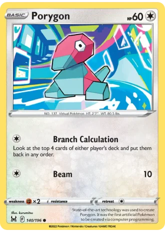Porygon #140/196 — Lost Origin