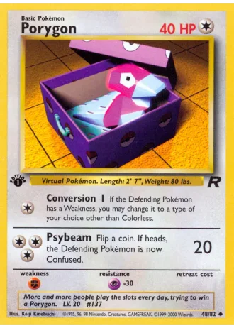 Porygon #48/82 — Team Rocket