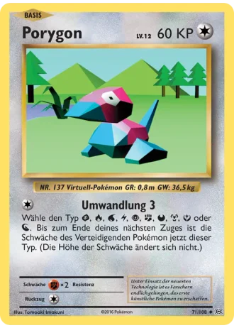 Porygon #71/108 — Evolution