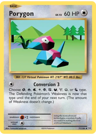 Porygon #71/108 — Evolutions