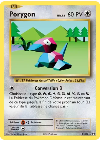 Porygon #71/108 — Évolutions