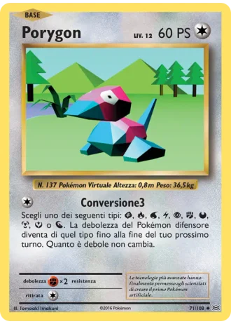 Porygon #71/108 — Evoluzioni