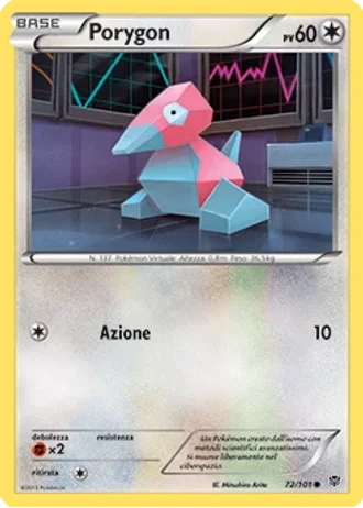 Porygon #72/101 — Esplosione Plasma