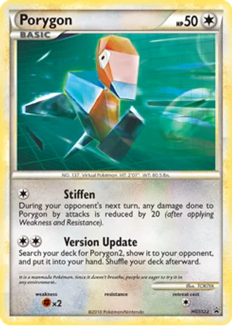 Porygon HGSS22 — HeartGold & SoulSilver Promos