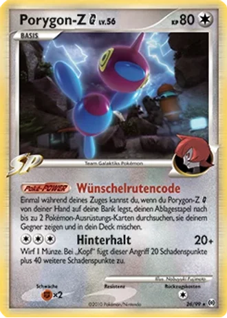 Porygon-Z G #26/99 — Arceus