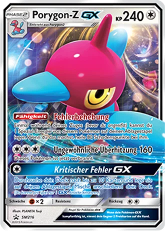 Porygon-Z GX SM216 — Sonne & Mond Promos