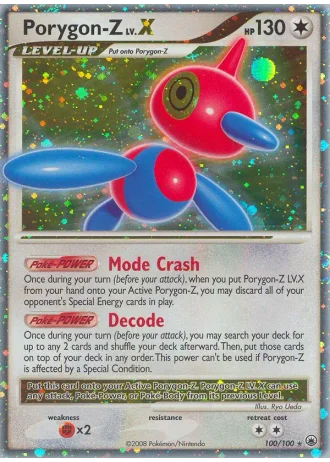 Porygon-Z LV.X #100 — Majestic Dawn