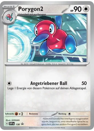 Porygon2 #138 — Karmesin & Purpur Promos