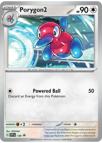 Porygon2 #138 — Scarlet & Violet Promos
