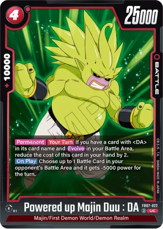 Powered up Majin Duu : DA  FB07-022 — Wish for Shenron (FB07)