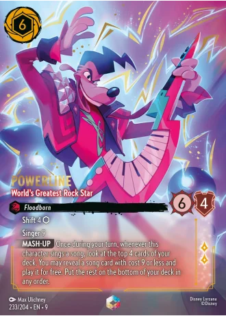Powerline - World's Greatest Rock Star #233/204 — Fabled