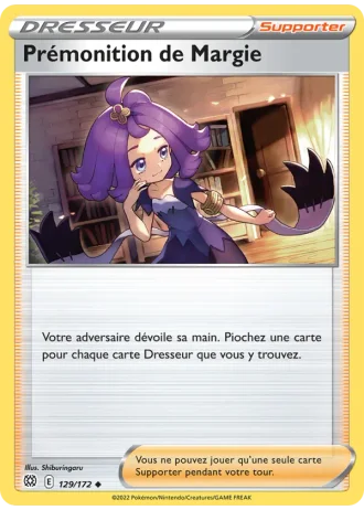 Prémonition de Margie #129/172 — Stars Étincelantes
