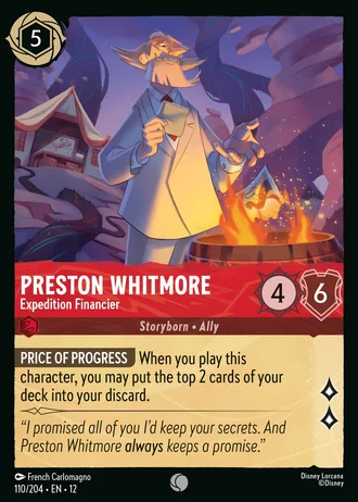 Preston Whitmore - Expedition Financier #110/257 — Wilds Unknown
