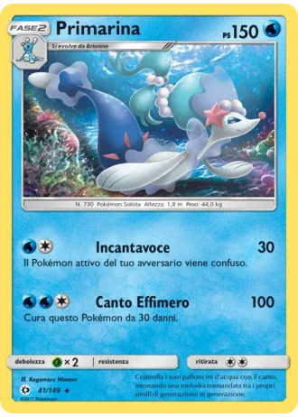 Primarina #41/149 — Sole e Luna