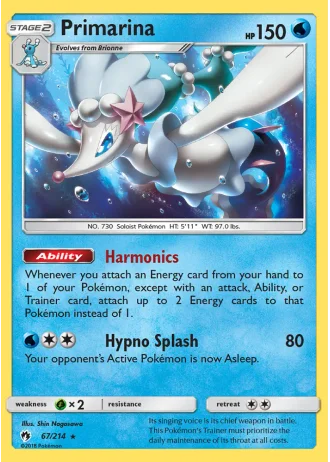 Primarina #67 — Lost Thunder