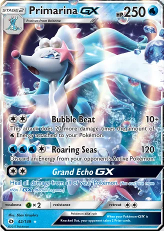 Primarina GX #42 — Sun & Moon