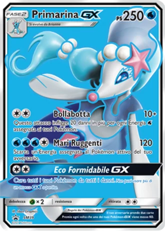 Primarina GX SM39 — Sole e Luna Promos