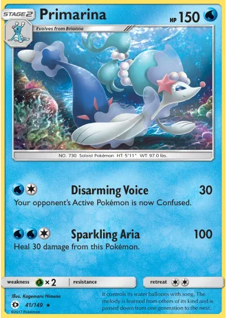 Primarina (League Crosshatch April 2017) #41 — Sun & Moon