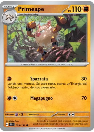 Primeape #099/191 — Scintille Folgoranti