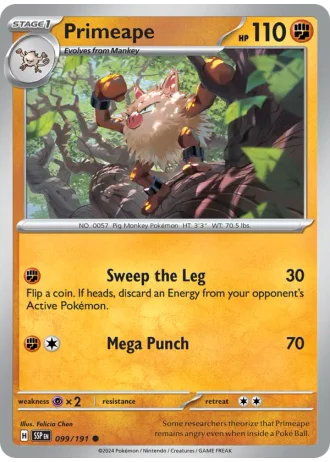 Primeape #099 — Surging Sparks