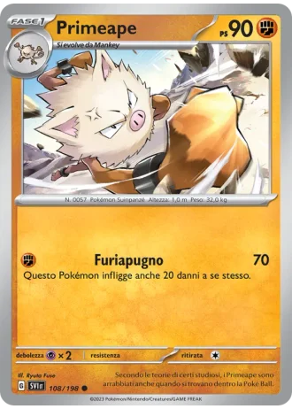 Primeape #108 — Scarlatto e Violetto