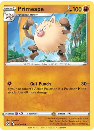 Primeape #134 — Fusion Strike