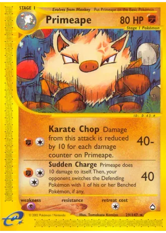 Primeape #29 — Aquapolis