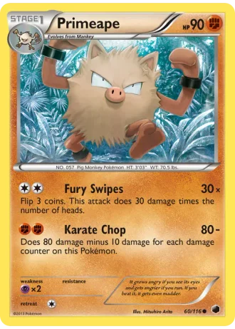 Primeape #60 — Plasma Freeze