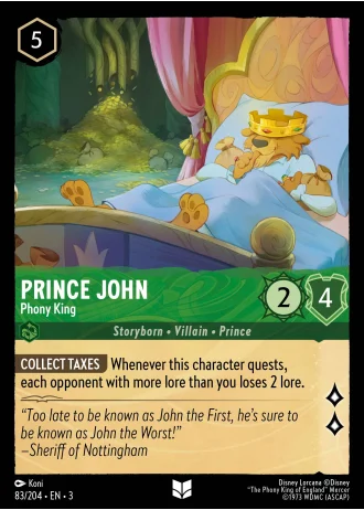 Prince John - Phony King #83/204 — Into the Inklands