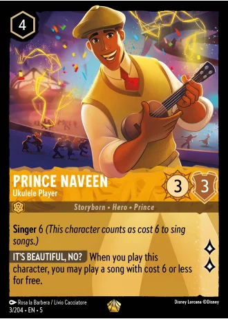 Prince Naveen - Ukulele Player #3/204 — Shimmering Skies