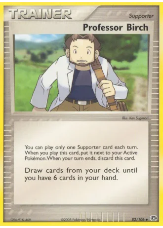 Prof. Birch #82/106 — EX Smeraldo