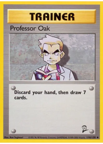 Professor Oak #116/130 — Base Set 2