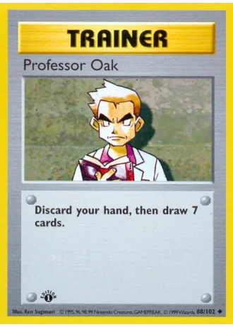 Professor Oak #88/102 — Base Set