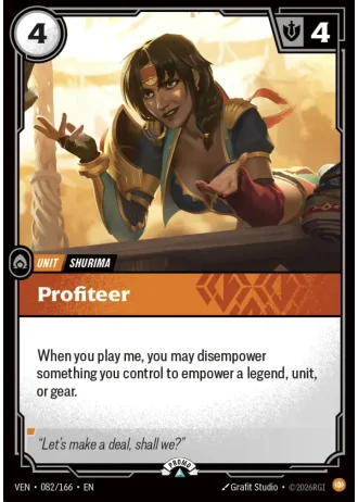 Profiteer #082/166 — Organized Play Promos