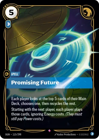 Promising Future #115/298 — Origins