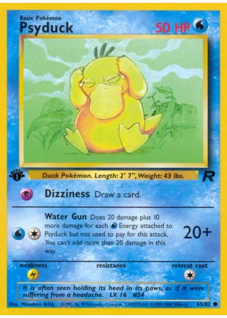 Psyduck (1st Edition) #65/82 — Team Rocket (1st Edition)